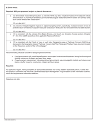 DHEC Form 0490 Policy Group XII - Activities in Areas of Special Resource Significance - South Carolina, Page 2