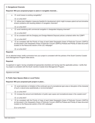 DHEC Form 0490 Policy Group XII - Activities in Areas of Special Resource Significance - South Carolina, Page 3