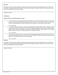 DHEC Form 0490 Policy Group XII - Activities in Areas of Special Resource Significance - South Carolina, Page 4