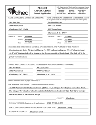 DHEC Form 3898 Permit Application Packet for Activities in the South Carolina Critical Area - South Carolina, Page 11