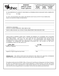 DHEC Form 3898 Permit Application Packet for Activities in the South Carolina Critical Area - South Carolina, Page 12