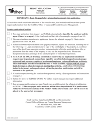 DHEC Form 3898 Permit Application Packet for Activities in the South Carolina Critical Area - South Carolina, Page 4