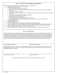DHEC Form 2510 Standard Application Form for Agricultural Manure Applicators Permit - South Carolina, Page 3