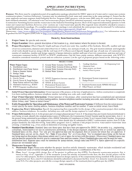 DHEC Form 1970 Construction Permit Application - Water/Wastewater Facilities - South Carolina, Page 3