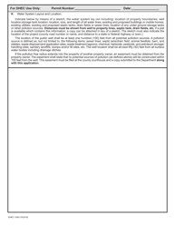 DHEC Form 1206 Small Business Water System Construction Permit Application - South Carolina, Page 2
