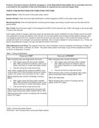 DHEC Form 3023 Lead and Copper Monitoring Report Form - Justification for Change of Sample Site - South Carolina, Page 2