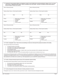 DHEC Form 1795 Industrial Wastewater Facility Closure Form - South Carolina, Page 2