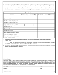 DHEC Form 1813 Notice of Intent (Noi) - Npdes General Permit for Water Treatment Plant Discharges Scg646000 - South Carolina, Page 2