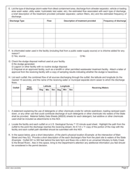 DHEC Form 2624 Notice of Intent (Noi) - Npdes General Permit for Bulk Petroleum Facility Discharges Scg340000 - South Carolina, Page 2
