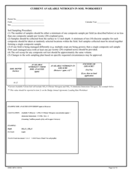 DHEC Form 0874 Sludge Annual Agronomic Loading Rate Worksheet - South Carolina, Page 6