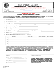 Document preview: Continuing Professional Education (Cpe) Reporting Form - South Carolina