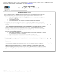 Uniform Application for Business Entity License Renewal/Continuation, Page 2