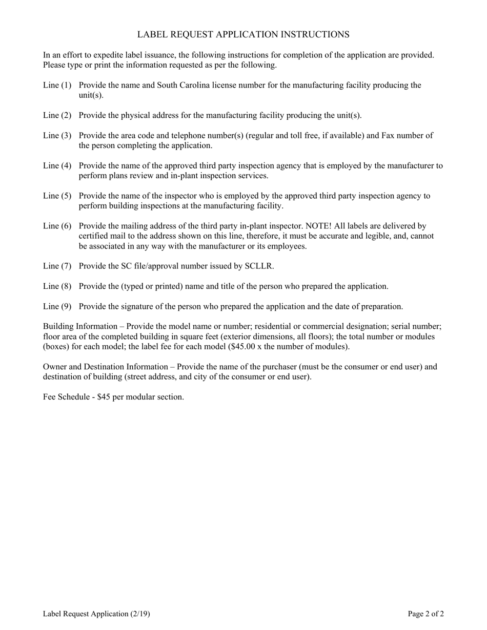 Modular Unit Sale and Installation Information - South Carolina, Page 3