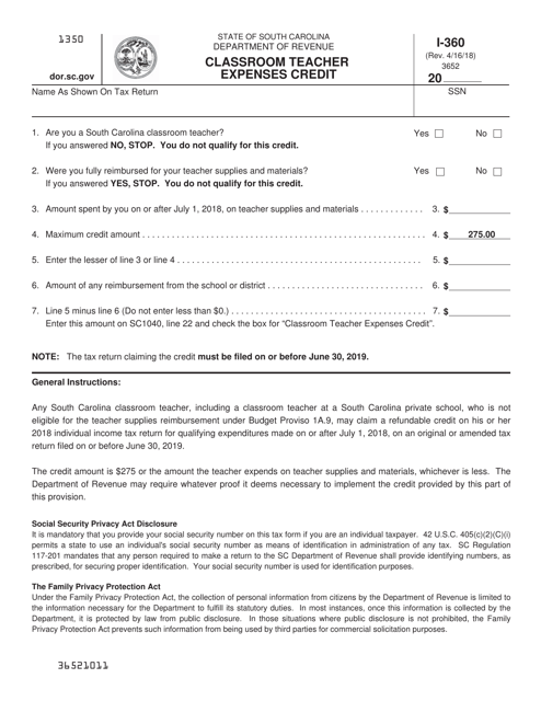 Form I 360 Download Printable PDF Or Fill Online Classroom Teacher 