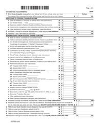 Form SC1040 Individual Income Tax Return - South Carolina, Page 2