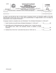 Form I335 Active Trade or Business Income Reduced Rate Computation - South Carolina, Page 2