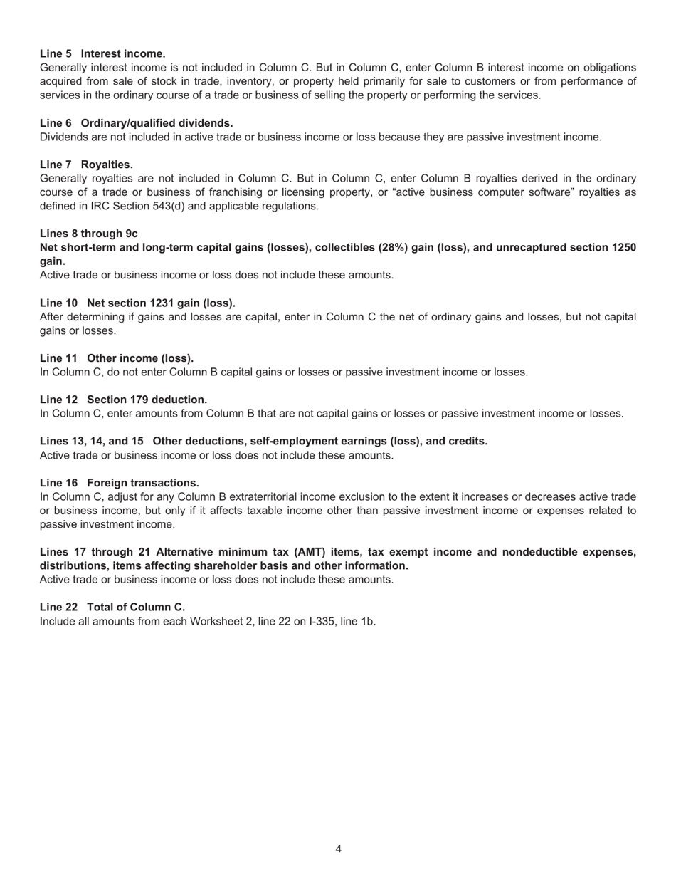 Form I335 Active Trade or Business Income Reduced Rate Computation - South Carolina, Page 7