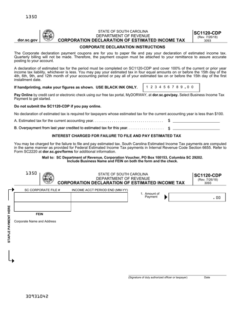 Form SC1120-CDP  Printable Pdf