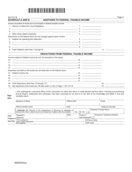 Form SC1101 B Bank Tax Return - South Carolina, Page 2