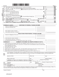 Form SC1120 &#039;c&#039; Corporation Income Tax Return - South Carolina, Page 2