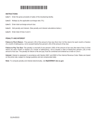 Form ST-429 Drycleaning Facility Surcharge Return - South Carolina, Page 2