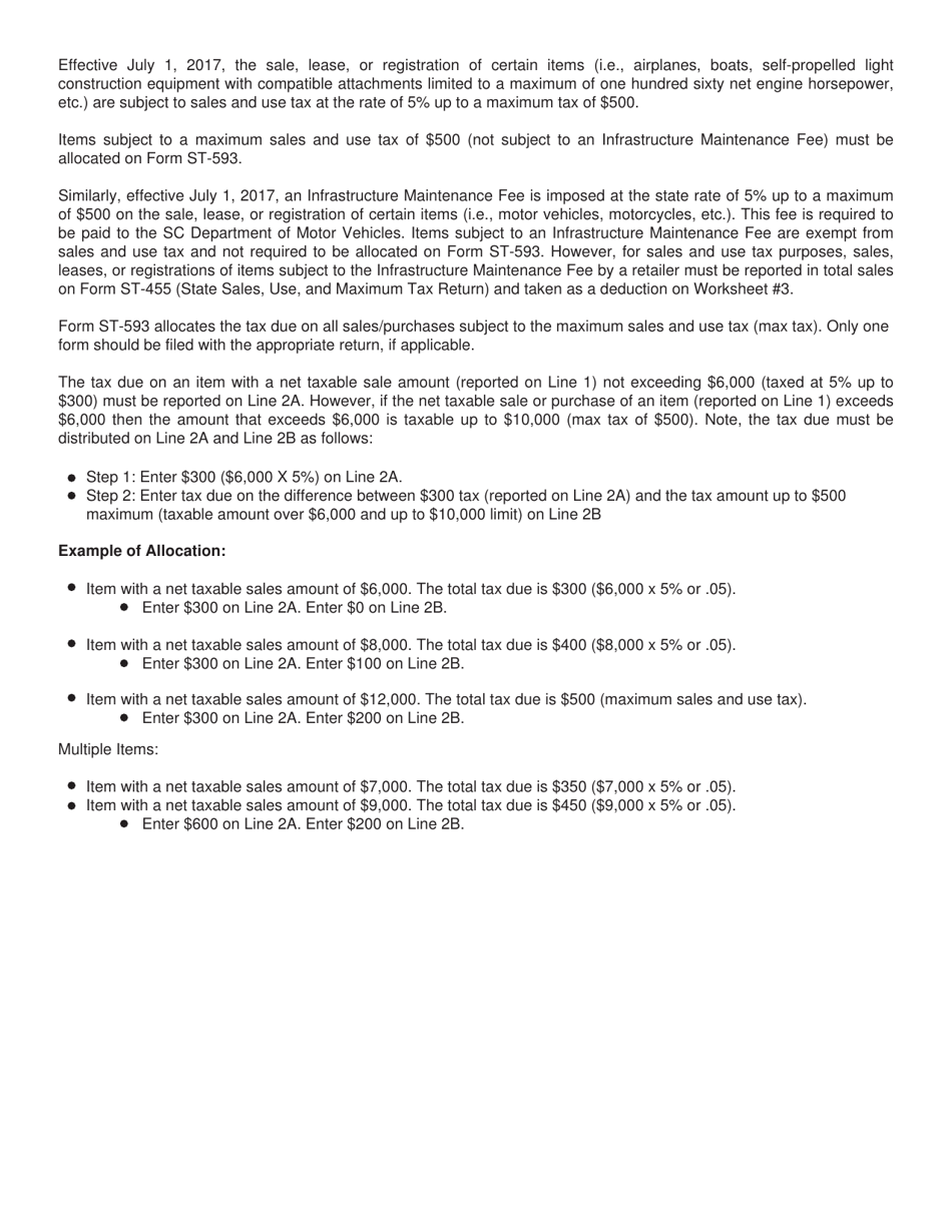 Form ST-236 Casual or Use Excise Tax Return - South Carolina, Page 4
