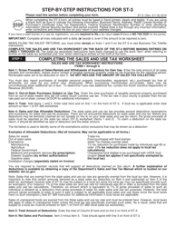 Instructions for Form ST-3 &quot;State Sales and Use Tax Return&quot; - South Carolina, Page 2