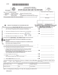 Form ST-3 State Sales and Use Tax Return - South Carolina