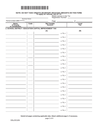 Form ST-389 Schedule for Local Taxes - South Carolina, Page 2