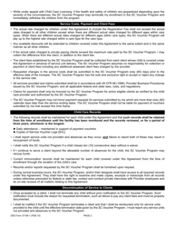 DSS Form 37106-1 Sc Voucher Program Level a Provider Agreement - South Carolina, Page 2
