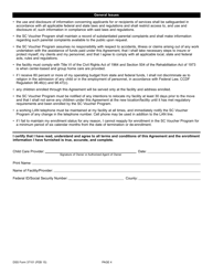 DSS Form 37101 Abc Child Care Program Level C Provider Enrollment and Agreement - South Carolina, Page 4