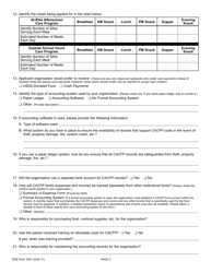 DSS Form 3357 At-Risk Afterschool Care Program/Outside School Hours Program Application for Participation - South Carolina, Page 2
