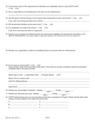 DSS Form 3357 At-Risk Afterschool Care Program/Outside School Hours Program Application for Participation - South Carolina, Page 3
