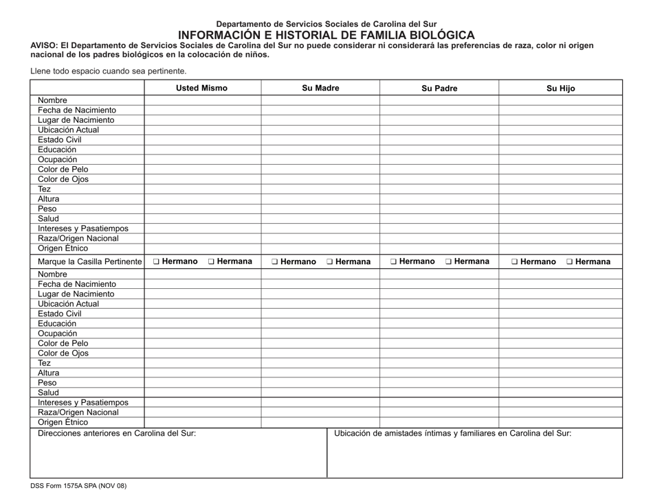 DSS Formulario 1575A SPA Fill Out Sign Online And Download Printable for Dd Form 1575 Condition Code