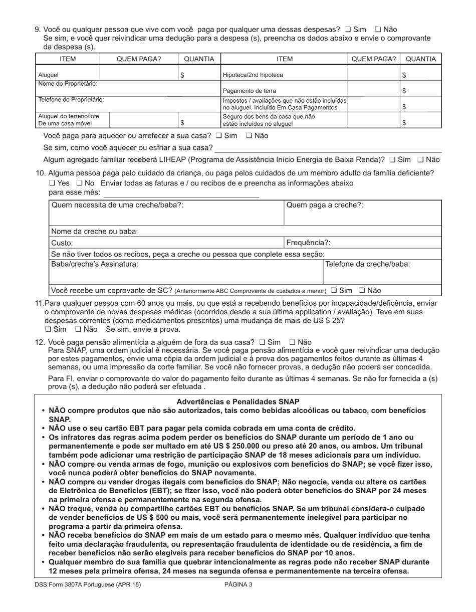 Dss Form 3807a Por Fill Out Sign Online And Download Printable Pdf South Carolina 5843