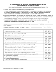 Document preview: DSS Formulario 1025 SPA Programa De Trabajo Jummp - South Carolina (Spanish)