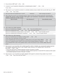 DSS Form 3809 Simplified Renewal for the Elderly - Notice of Expiration - South Carolina, Page 2
