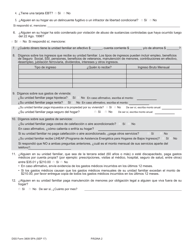 DSS Formulario 3809 SPA Renovacion Simplificada Para Personas De La Tercera Edadaviso De Vencimiento - South Carolina (Spanish), Page 2