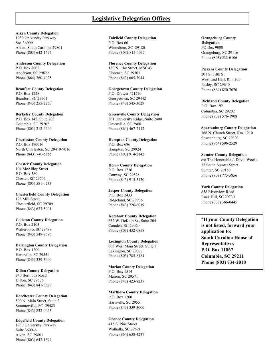 Application / Renewal for Notary Public - South Carolina, Page 3