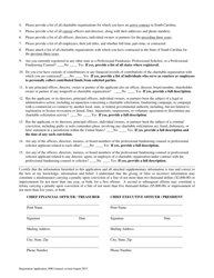 Registration Application for a Professional Fundraising Counsel - South Carolina, Page 2
