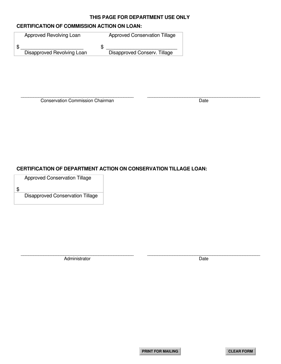 SD Form 0551 Application for Revolving Loan and Conservation Tillage Loan - South Dakota, Page 4