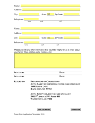 SD Form 1576 Application for Foster Care - South Dakota, Page 4
