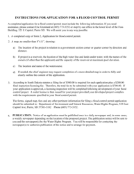 Form 2 (SD Form 0431LD) Application for Flood Control Permit Within the State of South Dakota - South Dakota