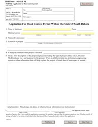 Form 2 (SD Form 0431LD) Application for Flood Control Permit Within the State of South Dakota - South Dakota, Page 2