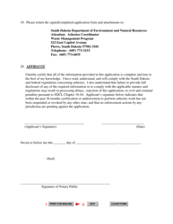 SD Form 0412 Application for Asbestos Certification - South Dakota, Page 3