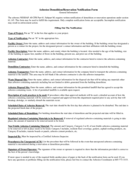 SD Form 0413 Asbestos Demolition/Renovation Notification Form - South Dakota