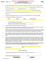 SD Form 0416 &quot;Cash Deposit Form for Mine Permits and Exploration Notices of Intent&quot; - South Dakota