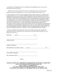 Notice of Intent (Noi) to Obtain Coverage Under the Swd General Permit for Temporary Discharge Activities and a Temporary Water Rights Use Permit - South Dakota, Page 4