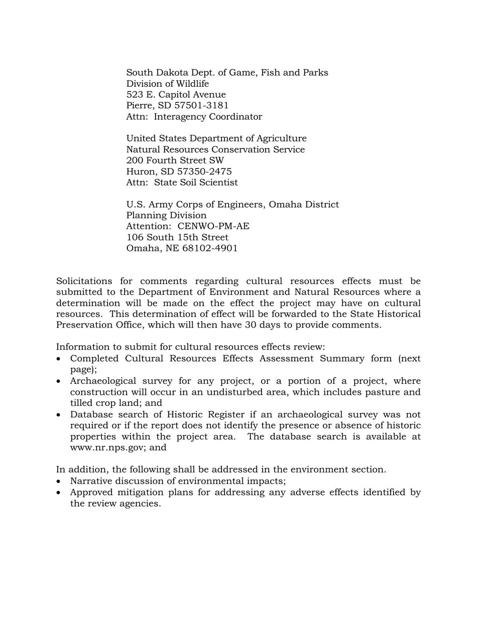 Drinking Water Facilities Plan Document - South Dakota, Page 2