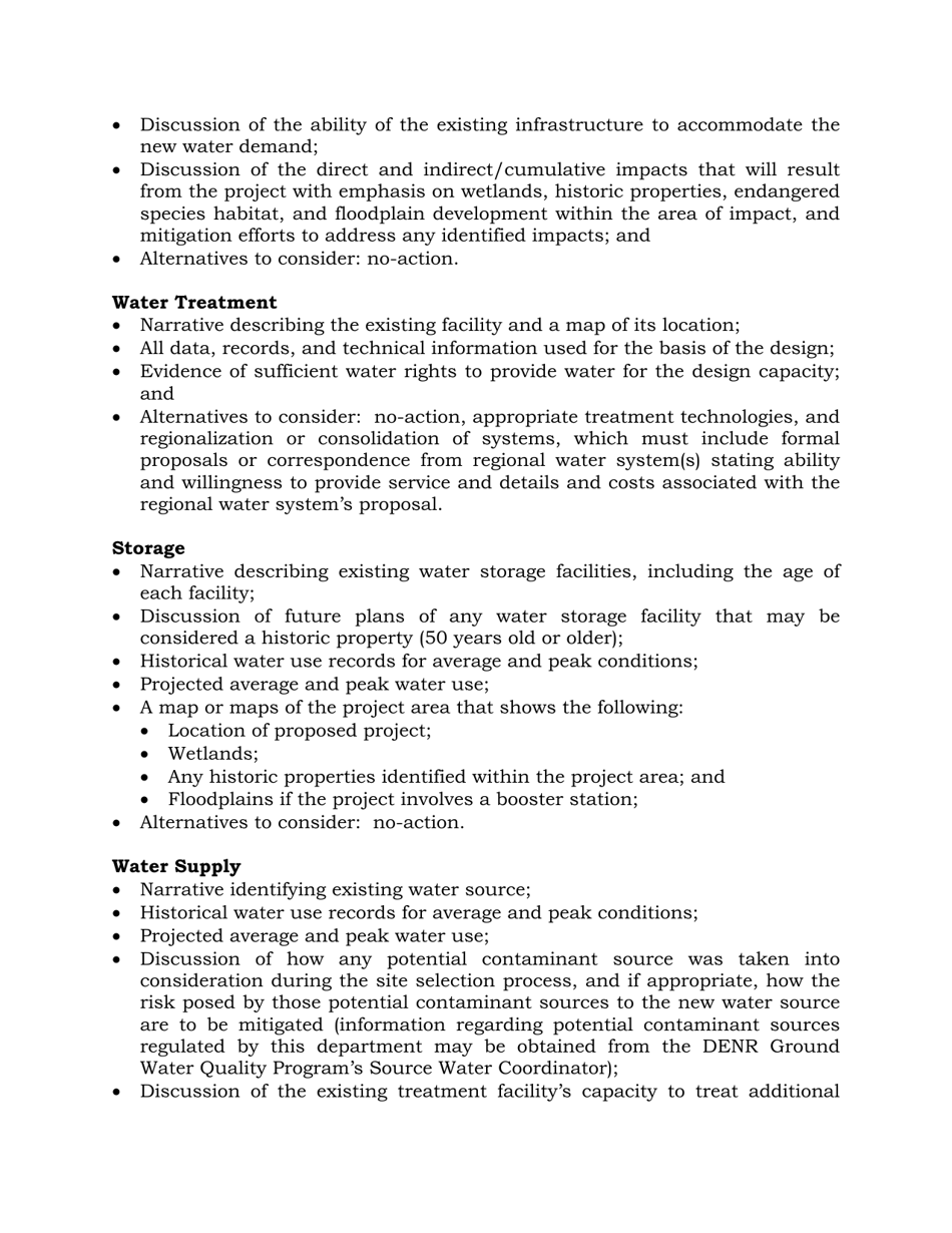Drinking Water Facilities Plan Document - South Dakota, Page 6